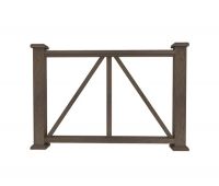 Ограждение из ДПК Е1 коричневый Ограждение из ДПК Е1 коричневый