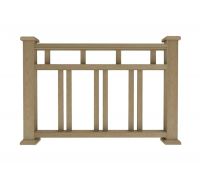 Ограждение из ДПК В1 натуральный Ограждение из ДПК В1 натуральный