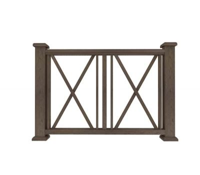 Ограждение из ДПК И1 коричневый от производителя Dortmax по цене 11 870 р Ограждение из ДПК И1 коричневый от производителя Dortmax по цене 11 870 р