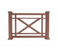 Ограждение из ДПК О1 терракот Ограждение из ДПК О1 терракот