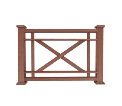 Ограждение из ДПК О1 терракот от производителя  Dortmax по цене 11 470 р