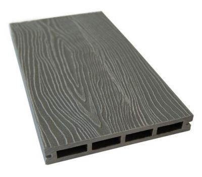 Террасная доска  Nature 3D, двухсторонняя пустотелая Серый от производителя  NanoWood по цене 490 р