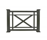 Ограждение из ДПК О1 черный Ограждение из ДПК О1 черный