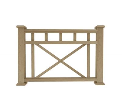 Ограждение из ДПК Д1 натуральный от производителя  Dortmax по цене 11 680 р