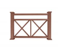 Ограждение из ДПК К1 терракот Ограждение из ДПК К1 терракот