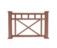 Ограждение из ДПК Д1 терракот Ограждение из ДПК Д1 терракот