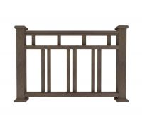 Ограждение из ДПК В1 коричневый Ограждение из ДПК В1 коричневый