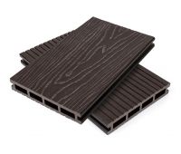 Террасная доска пустотелая ДПК Венге Террасная доска пустотелая ДПК Венге