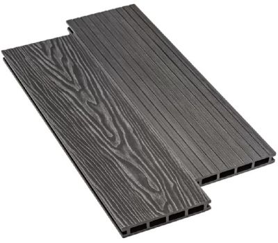 Террасная доска ДПК Praktik New - Графит от производителя  Deckart (Россия) по цене 580 р