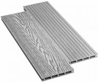 Террасная доска ДПК Praktik New - Серый Террасная доска ДПК Praktik New - Серый