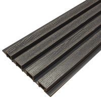 Доска Фасадная из ДПК Wood Рейка Мокрый Асфальт