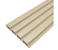 Доска Фасадная из ДПК Wood Рейка Слоновая кость