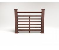 Ограждение ДПК цвет Шоколад Сборка №4 Ограждение ДПК цвет Шоколад Сборка №4