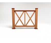 Ограждение ДПК цвет Терракот Сборка №7 Ограждение ДПК цвет Терракот Сборка №7