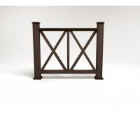 Ограждение ДПК цвет Венге Сборка №7 Ограждение ДПК цвет Венге Сборка №7