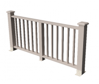 Декоративные ограждения ДПК "Альма" Выбеленный дуб, шлифованное Декоративные ограждения ДПК "Альма" Выбеленный дуб, шлифованное
