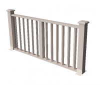 Декоративные ограждения ДПК "Бруклин", Выбеленный дуб, Венге, шлифованное Декоративные ограждения ДПК "Бруклин", Выбеленный дуб, Венге, шлифованное