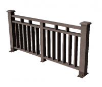 Декоративные ограждения ДПК " Европа", Венге, шлифованное Декоративные ограждения ДПК " Европа", Венге, шлифованное