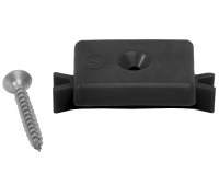 Кклипса с саморезом пластиковая, шовный монтаж Черный Кклипса с саморезом пластиковая, шовный монтаж Черный