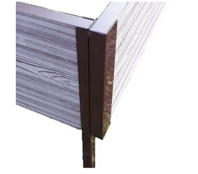 Уголок металлический 90°, для доски 300х30 из ДПК Коричневый от производителя NanoWood по цене 650 р Уголок металлический 90°, для доски 300х30 из ДПК Коричневый от производителя NanoWood по цене 650 р