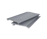 Фасадная доска ДПК 3D фактура дерева Серый Фасадная доска ДПК 3D фактура дерева Серый