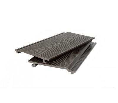 Фасадная доска ДПК 3D фактура дерева Тёмно-коричневый от производителя  Polivan Group по цене 590 р