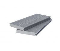 Террасная доска ДПК ( 3D фактура дерева ) полнотелая двухсторонняя Серый Террасная доска ДПК ( 3D фактура дерева ) полнотелая двухсторонняя Серый