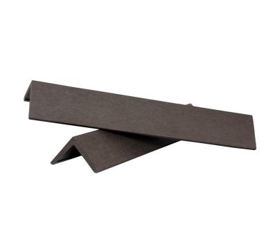 Уголок шлифованный из ДПК завершающий Тёмно-коричневый от производителя  Polivan Group по цене 230 р