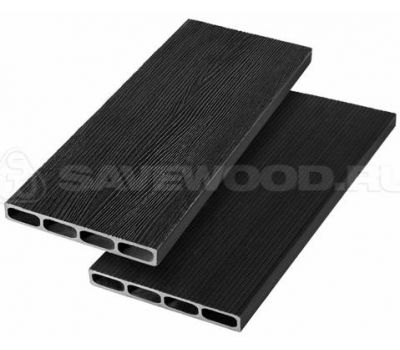 Грядочная доска ДПК с 3D-текстурой SW Rubus Черный от производителя  Savewood по цене 752 р