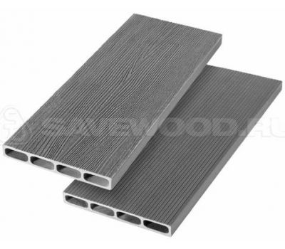 Грядочная доска ДПК с 3D-текстурой SW Rubus Пепельный от производителя  Savewood по цене 752 р
