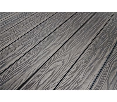 Террасная доска Смарт 3D Полнотелая с пазом Черное дерево от производителя  Terrapol по цене 1 045 р