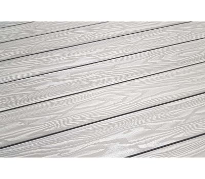 Террасная доска Смарт 3D Полнотелая с пазом Дуб беленый от производителя  Terrapol по цене 1 149 р