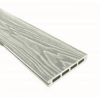 Террасная доска Смарт 3D Пустотелая с пазом Дуб беленый Террасная доска Смарт 3D Пустотелая с пазом Дуб беленый