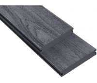 Террасная доска ДПК 3D Nevada/California Чёрная (полнотелая) Террасная доска ДПК 3D Nevada/California Чёрная (полнотелая)