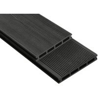 Террасная доска ДПК 3D Storm/Вельвет Чёрная
