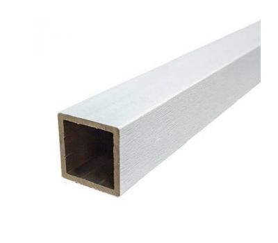 Столб опорный 100х100х3000 Extrusion Белый от производителя  Woodvex по цене 1 547 р