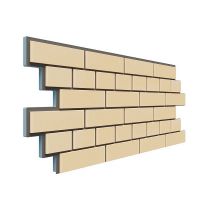 Фасадная термопанель Кирпич 20 мм - Светло-жёлтый Фасадная термопанель Кирпич 20 мм - Светло-жёлтый