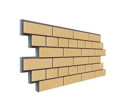 Фасадная термопанель Кирпич 20 мм - Жёлтый от производителя Доломит по цене 980 р Фасадная термопанель Кирпич 20 мм - Жёлтый от производителя Доломит по цене 980 р