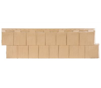 Фасадные панели СЕРИЯ Щепа Пихта ЭКО-1 - Кремовый от производителя  Т-сайдинг по цене 520 р