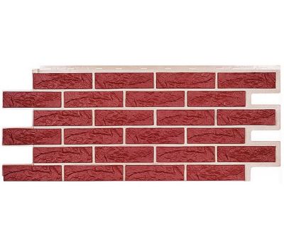 Фасадные панели СЕРИЯ Лондон Брик Кирпич - Красный от производителя  Т-сайдинг по цене 580 р