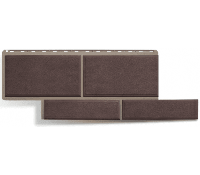 Фасадные панели (цокольный сайдинг)   Флорентийский камень Коричневый от производителя  Альта-профиль по цене 598 р