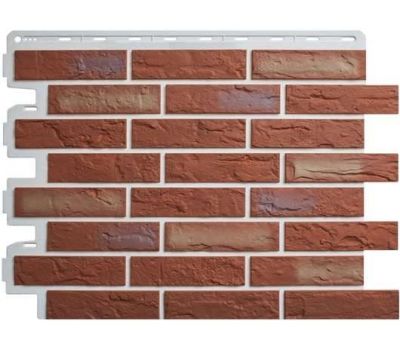 Фасадные панели (цокольный сайдинг)   Кирпич рижский - 02 от производителя  Альта-профиль по цене 664 р