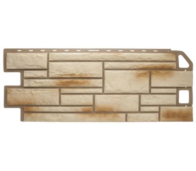 Фасадные панели (цокольный сайдинг) Камень Ракушечник от производителя  Альта-профиль по цене 632 р