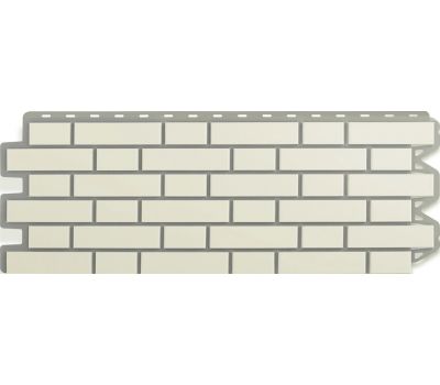 Фасадные панели (цокольный сайдинг) Кирпич клинкерный Белый от производителя  Альта-профиль по цене 632 р