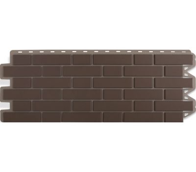 Фасадные панели (цокольный сайдинг) Кирпич клинкерный Коричневый от производителя  Альта-профиль по цене 632 р
