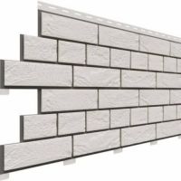 Цокольный сайдинг коллекция Кирпич Славянка - Белый Цокольный сайдинг коллекция Кирпич Славянка - Белый