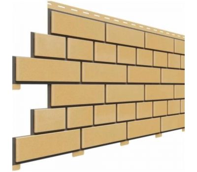 Цокольный сайдинг коллекция Кирпич - Желтый от производителя Доломит по цене 575 р Цокольный сайдинг коллекция Кирпич - Желтый от производителя Доломит по цене 575 р