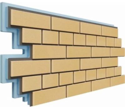 Фасадная термопанель Кирпич 40 мм - Жёлтый от производителя Доломит по цене 1 250 р Фасадная термопанель Кирпич 40 мм - Жёлтый от производителя Доломит по цене 1 250 р