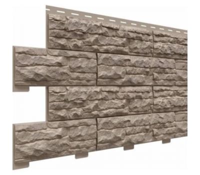 Цокольный сайдинг коллекция Скалистый риф премиум - Графит от производителя  Доломит по цене 740 р
