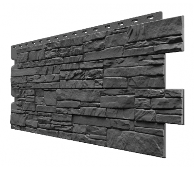 Фасадные панели (цокольный сайдинг) , Алтай Графит от производителя  Docke по цене 524 р